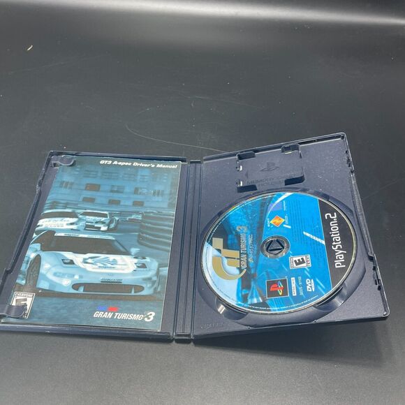 Gran Turismo 3 A-spec PS2 CIB Black‎ Label (Sony PlayStation 2) COMPLETE - Picture 3 of 6